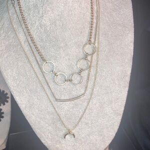 Elegant Gold Multi-Layer Necklace